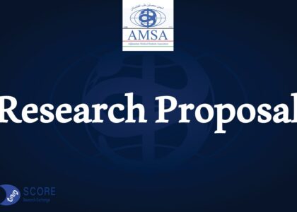 Afghanistan Medical Students Association Research Proposal